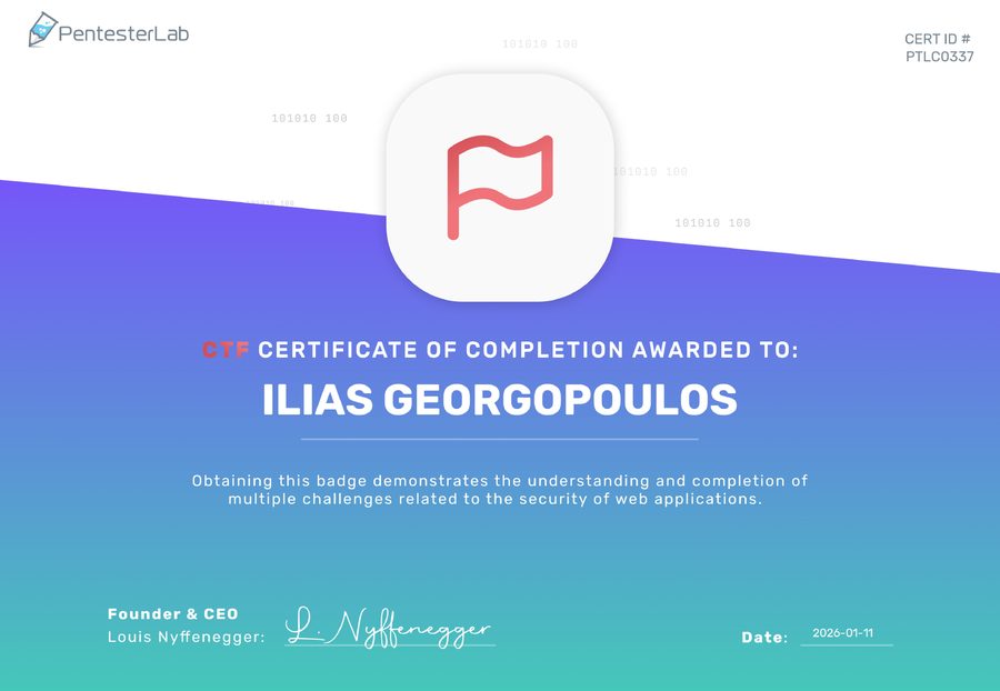 PentesterLab Badge