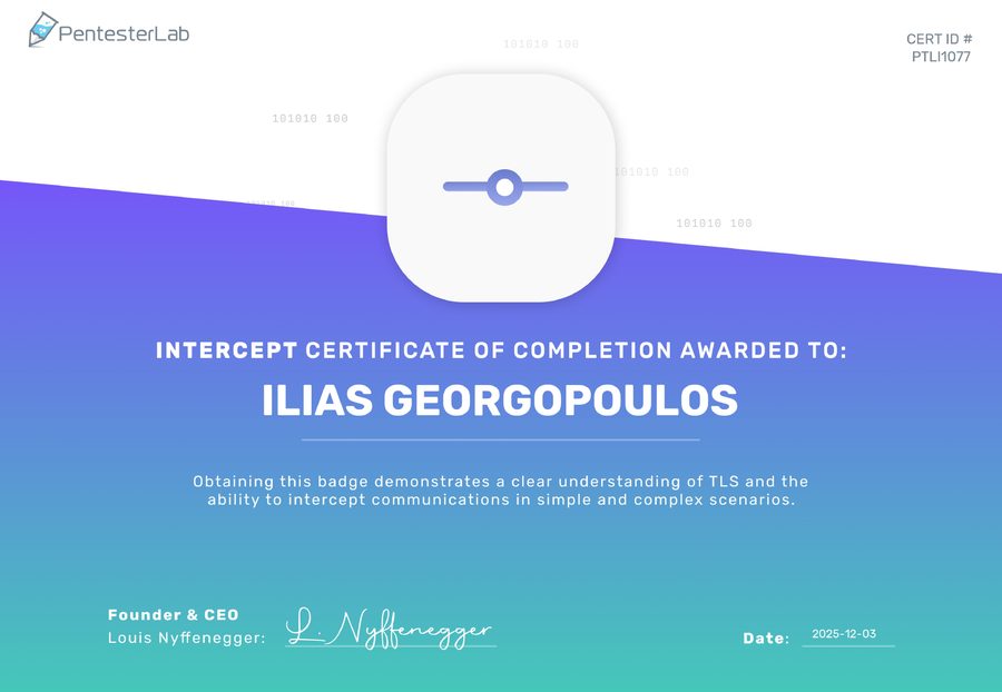 PentesterLab Badge