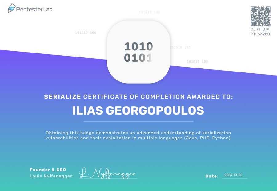 PentesterLab Badge