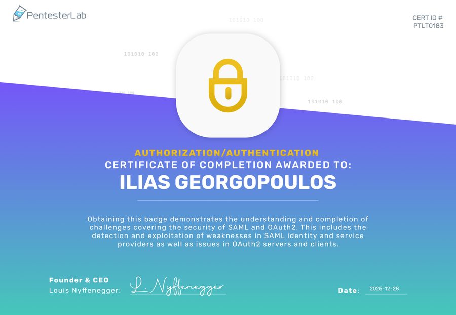 PentesterLab Badge