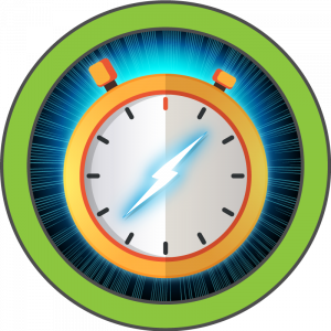 Hack The Box Timelapse machine logo showing a stylized clock inside a green circle